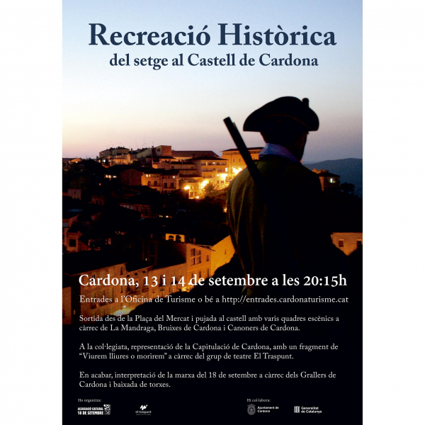 Cartell Recreació històrica del Setge del Castell de Cardona
